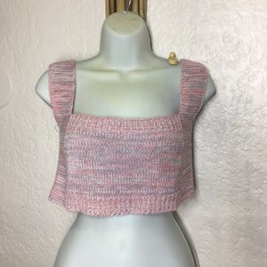 Pink and purple knitted top